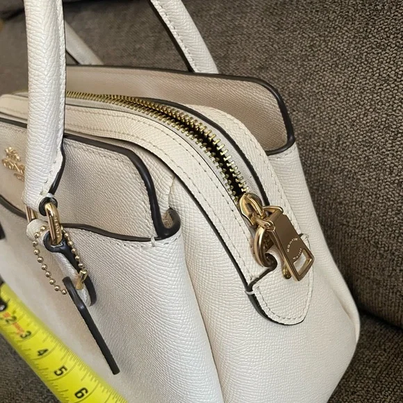 Coach Ivory Leather Satchel - Picture 3 of 9